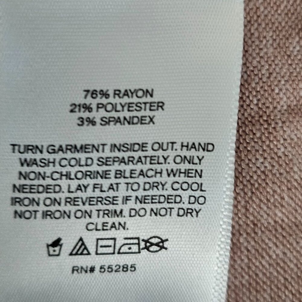 Express Light Pink Rhinestone Embellished Mock Neck Sweater Women's Size Medium - Picture 8 of 13